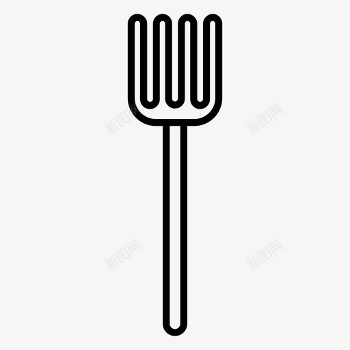 干草叉农业花园svg_新图网 https://ixintu.com 农业 花园 干草 园艺 工具