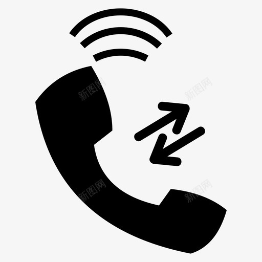 呼叫联系电话svg_新图网 https://ixintu.com 呼叫 联系电话 电话铃 电话