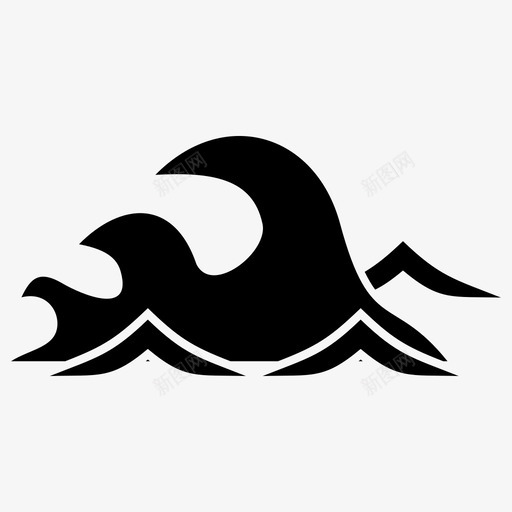 波浪海洋自然svg_新图网 https://ixintu.com 海洋 波浪 自然