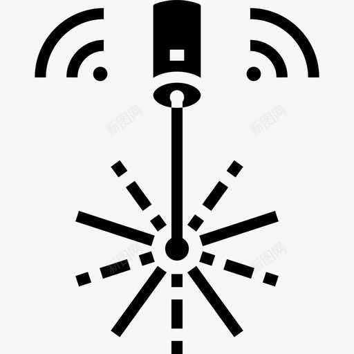 激光智能家居1黑填充svg_新图网 https://ixintu.com 激光 智能家居 填充