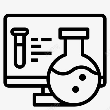 科学计算机教育图标