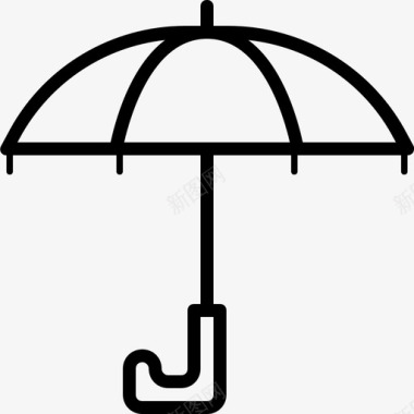 伞气象防护图标