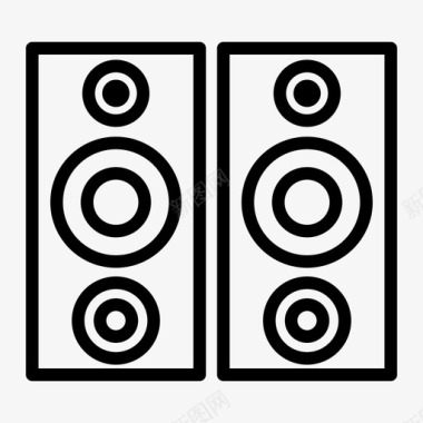 扬声器音频庆典图标