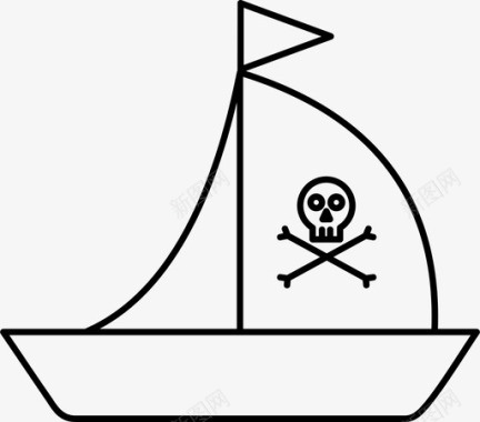 海盗船古董护卫舰图标