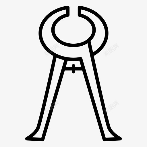 钳子切割修理svg_新图网 https://ixintu.com 钳子 切割 修理 修理工 工具 剪枝 木工
