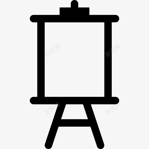 画架艺术空白svg_新图网 https://ixintu.com 画架 艺术 空白 白板 画布 绘画 微型