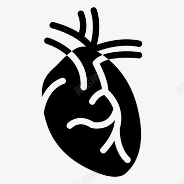 心脏病学心血管健康图标