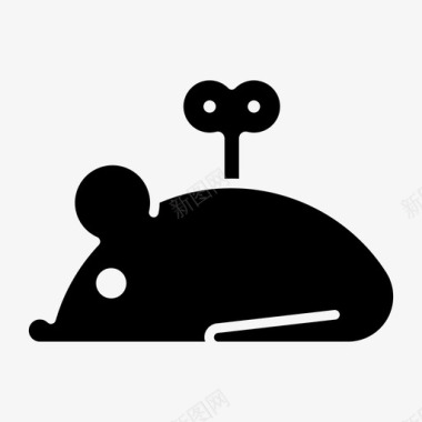 老鼠玩具动物小孩图标