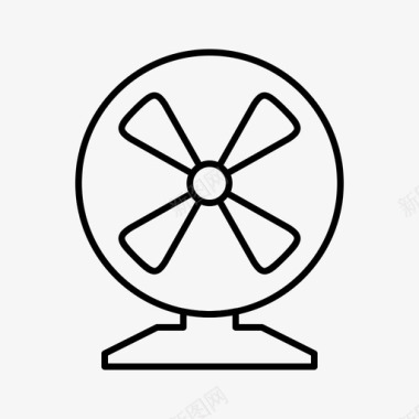 风扇冷却器鼓风机电子图标