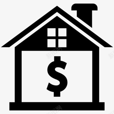 房屋贷款投资抵押图标