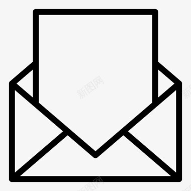 电子邮件联系人邮件线路图标