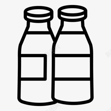 奶瓶玻璃奶瓶饮料图标
