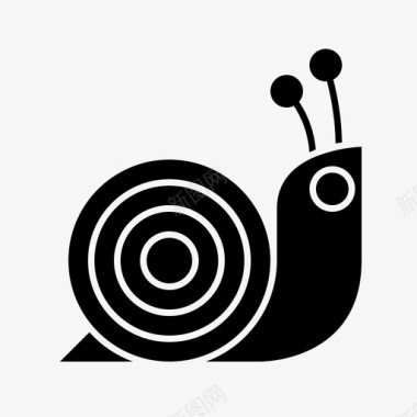 壳慢蜗牛图标