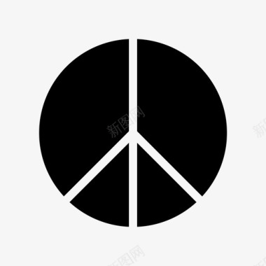 和平自由嬉皮士图标