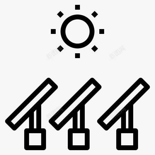 太阳能生态能源svg_新图网 https://ixintu.com 太阳能 生态 能源 植物