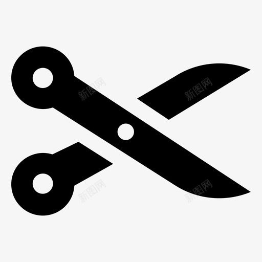 剪刀裁剪切割svg_新图网 https://ixintu.com 剪刀 裁剪 切割 手术 外科 医疗 包基本 基本 黑色 填充