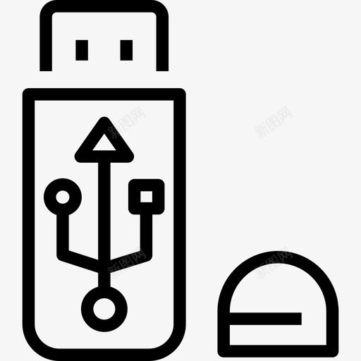 pendrive数据存储电子svg_新图网 https://ixintu.com 存储 数据 电子 文件 设计 思路