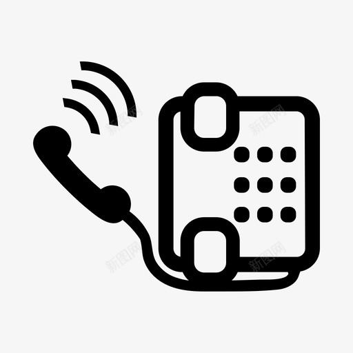 呼叫拨号电话svg_新图网 https://ixintu.com 呼叫 拨号 电话 接收器 服务电话 办公 工具