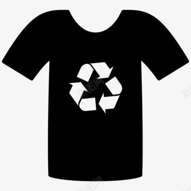 回收衬衫服装环境图标