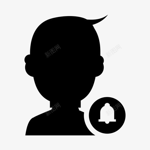 用户警报化身svg_新图网 https://ixintu.com 用户 警报 化身 人物 个人资料 男性