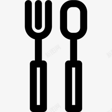 勺叉吃餐厅图标