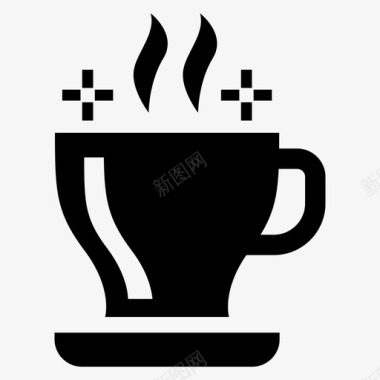 热茶杯饮料图标