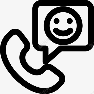 调查和评级客户反馈电话图标