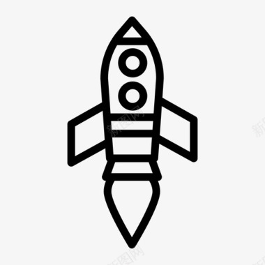 火箭宇航员飞行图标