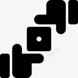 透视手透视图焦点手高清图片