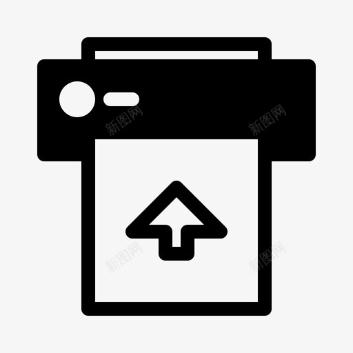箭头高打印svg_新图网 https://ixintu.com 打印 箭头 高打印 向上 字形