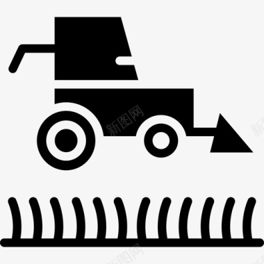 收割机农业智能农场图标