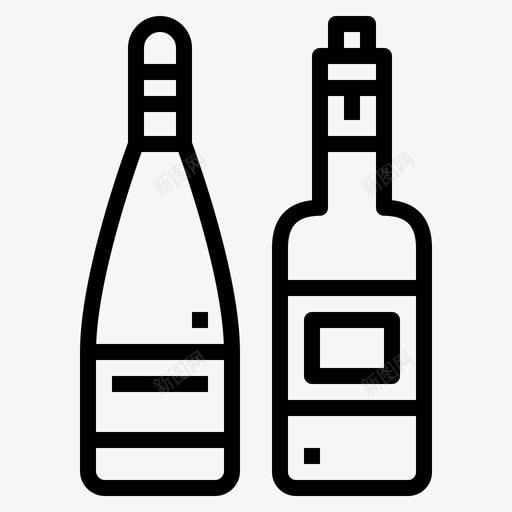 葡萄酒酒精瓶子svg_新图网 https://ixintu.com 葡萄酒 酒精 瓶子 饮料 烹饪