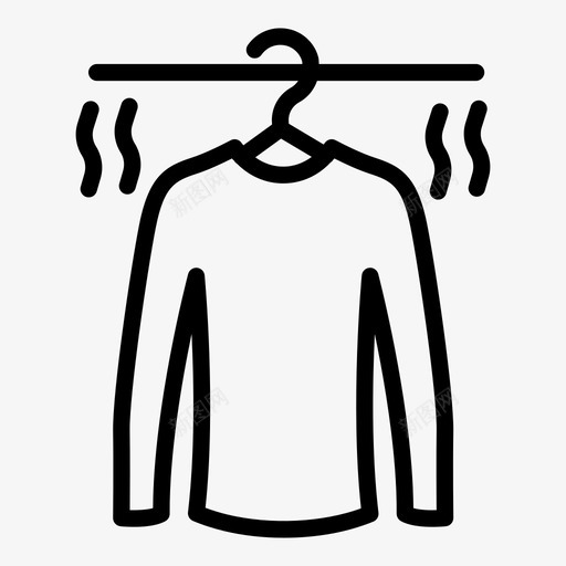 衣服烘干晾晒svg_新图网 https://ixintu.com 衣服 烘干 晾晒 穿衣 缝纫