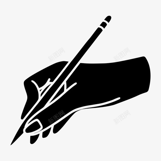 钢笔在手画铅笔svg_新图网 https://ixintu.com 钢笔 在手 铅笔 签名 写手