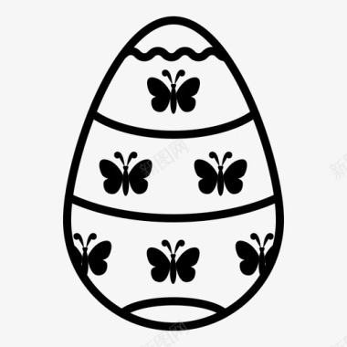 复活节彩蛋装饰春季彩蛋图标