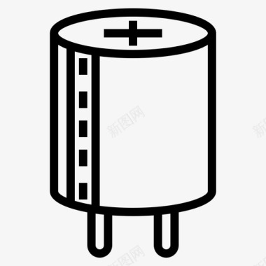 电容器元件器件图标