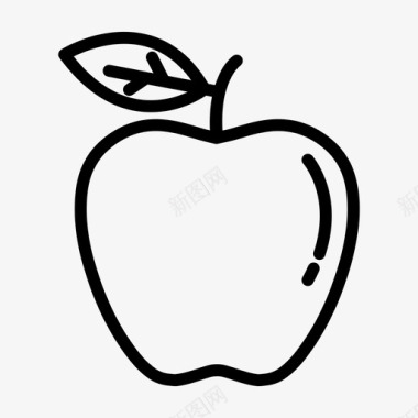 苹果饮食食品图标