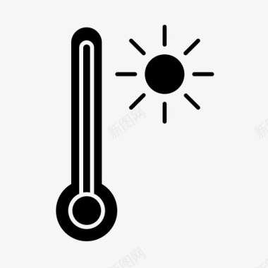 炎热气候温度图标