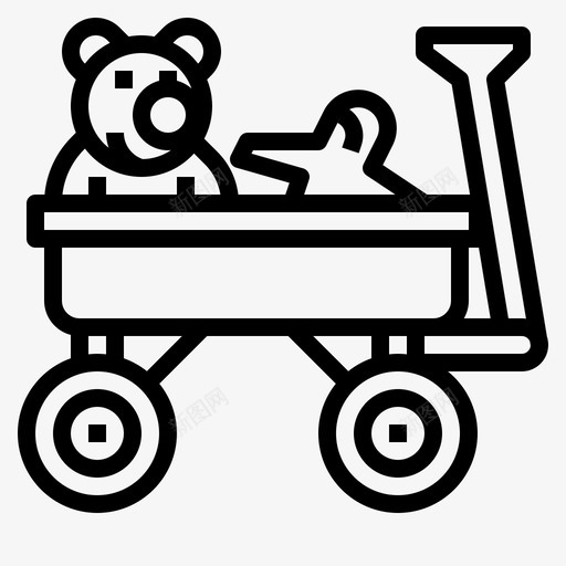 拖车玩具汽车交通工具svg_新图网 https://ixintu.com 拖车 玩具 汽车 交通工具 卡车 儿童玩具