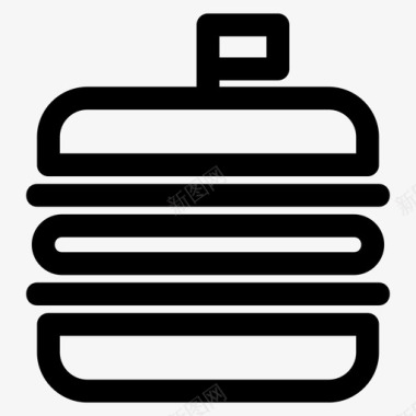汉堡包食物餐图标