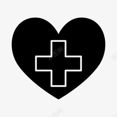 心与十字架医疗保健医院图标