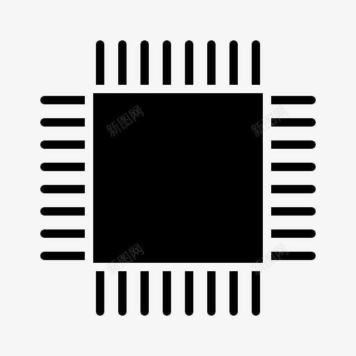 电路计算机cpusvg_新图网 https://ixintu.com 计算机 电路 芯片 处理器 硬件 符号