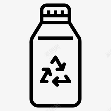 玻璃瓶回收图标