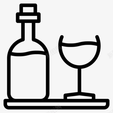 饮料酒精瓶子图标