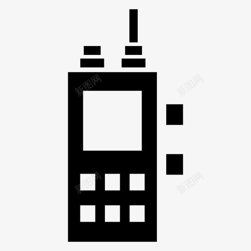 对讲机通话通讯svg_新图网 https://ixintu.com 对讲机 通话 通讯 电话 收音机 复古