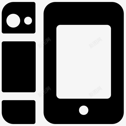 iphone5苹果小工具svg_新图网 https://ixintu.com 苹果 手机 小工 工具 智能 产品