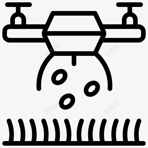 无人机生物农业svg_新图网 https://ixintu.com 无人机 生物 农业 园艺 喷洒 种子 智能 农场