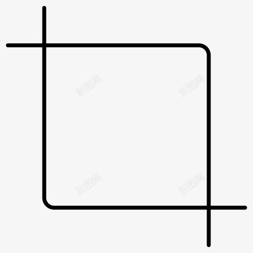 裁剪剪辑边框svg_新图网 https://ixintu.com 裁剪 剪辑 边框 截断 切边 摄影 线条 图标