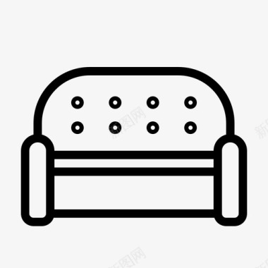 沙发椅子沙发床图标