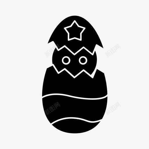 鸡蛋里的鸡基督教复活节svg_新图网 https://ixintu.com 鸡蛋 鸡鸡 基督教 复活节 节日